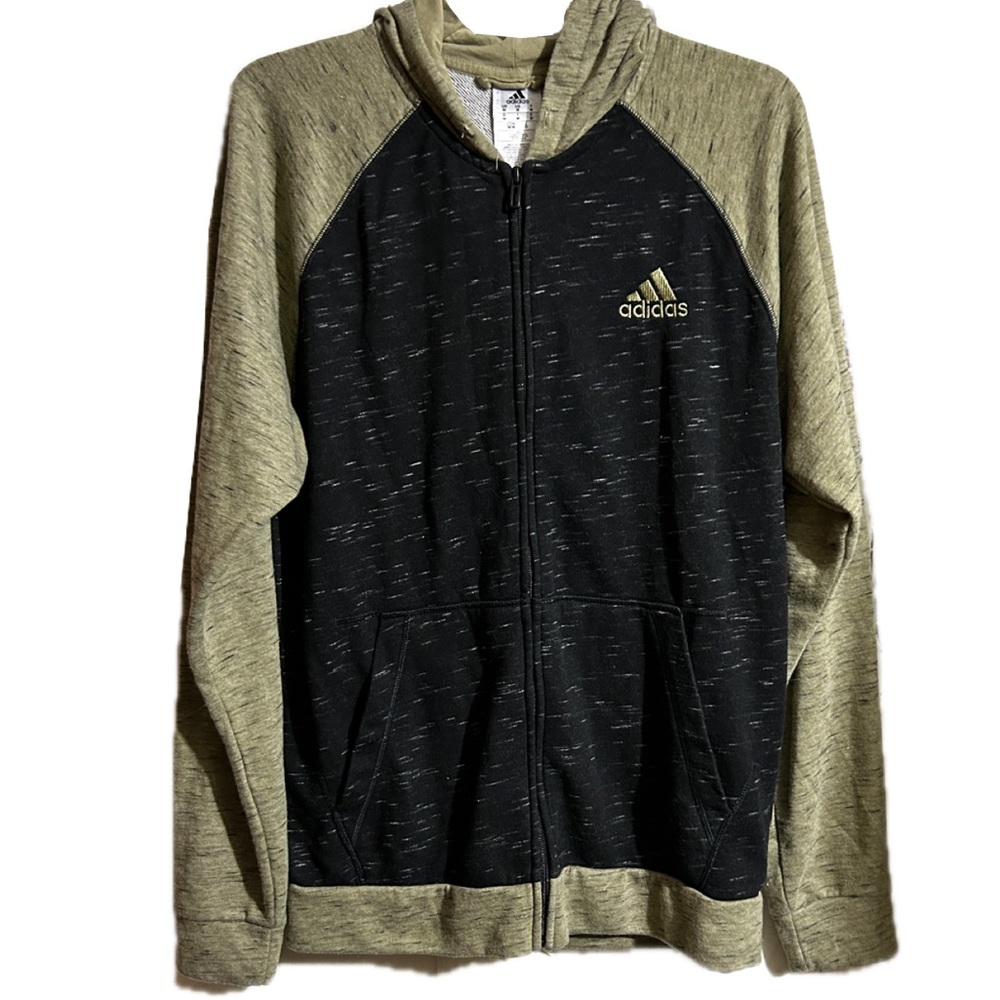 Mens Adidas Zip Front Hoodie Sweatshirt Size Medium
